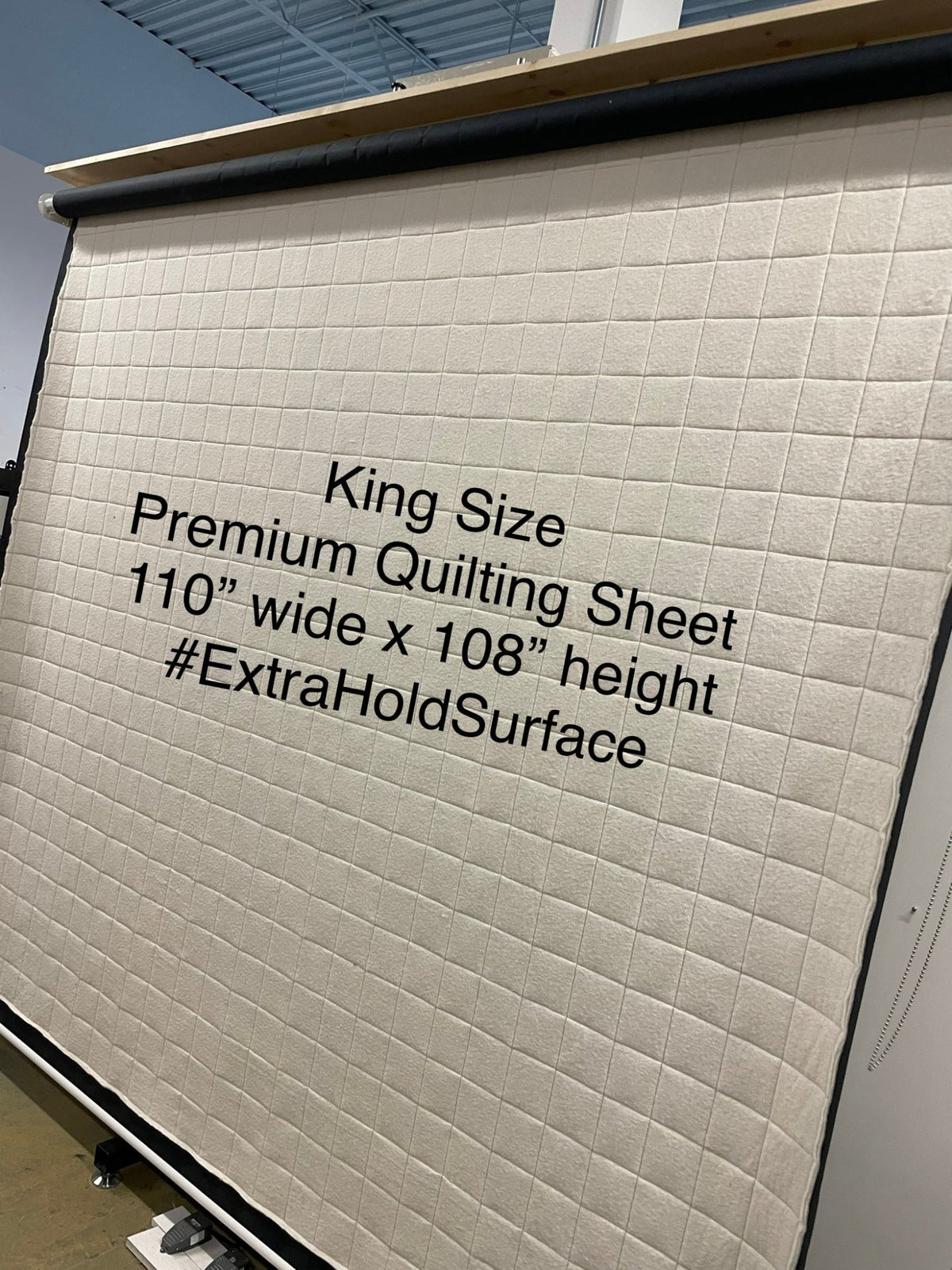 Premium Quilting Wall - King Size - Basic (Hardware with lead sheet only- no quilting sheet)